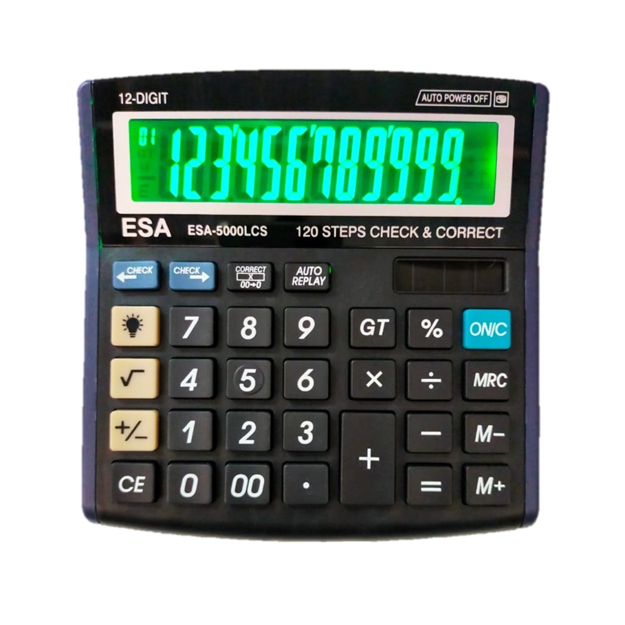 

Kalkulator Dagang 12 Digits Layar LED Hijau menyala