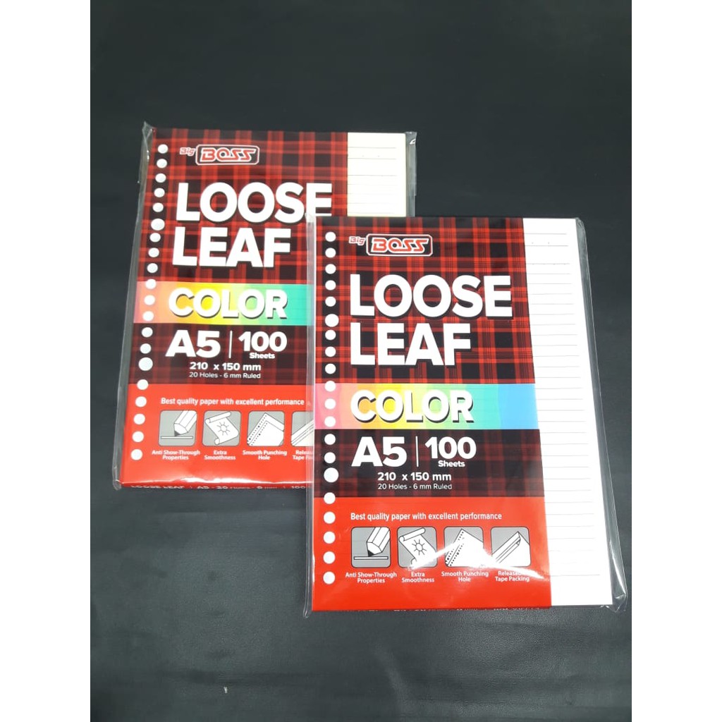 

Kertas Binder Warna Garis A5 100 Lembar