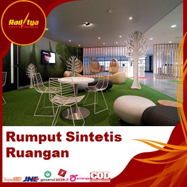 Rumput Sintetis 1 Roll Panjang 2x2 meter Jenis Jepang Untuk Ruangan Bisa COD Dari Raditya Desain Art