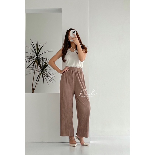 [NOB] Celana Kulot Plisket Kecil Premium