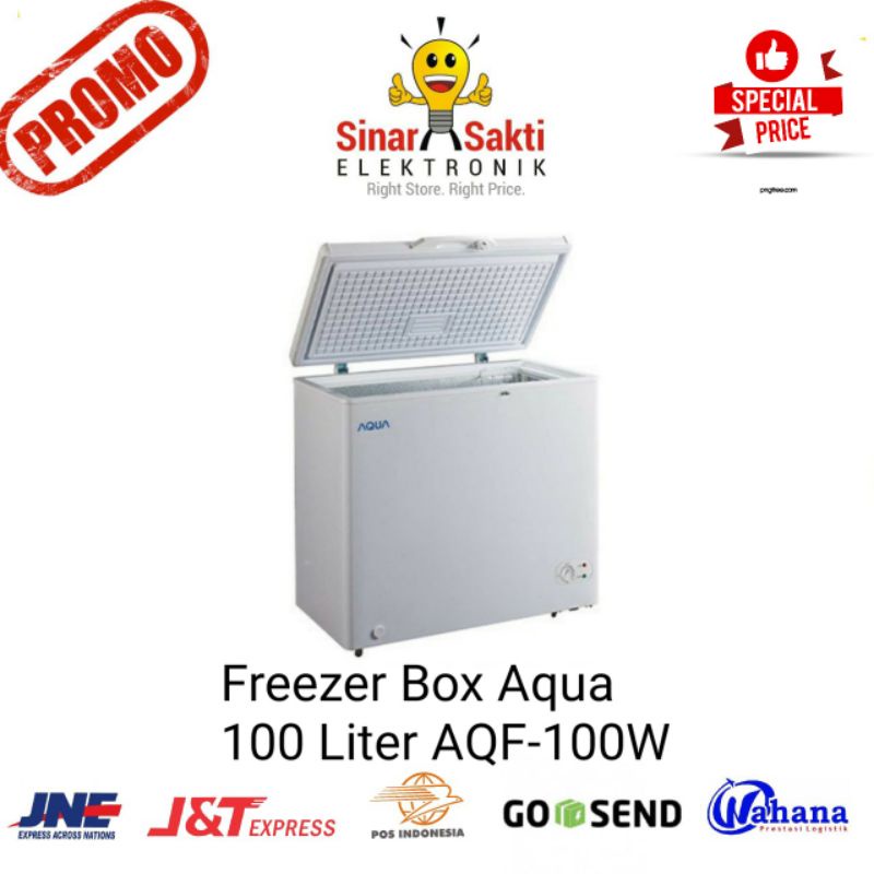 Aqua Chest Freezer box AQF 100 Liter Lemari pembeku daging es 105 Liter 100L