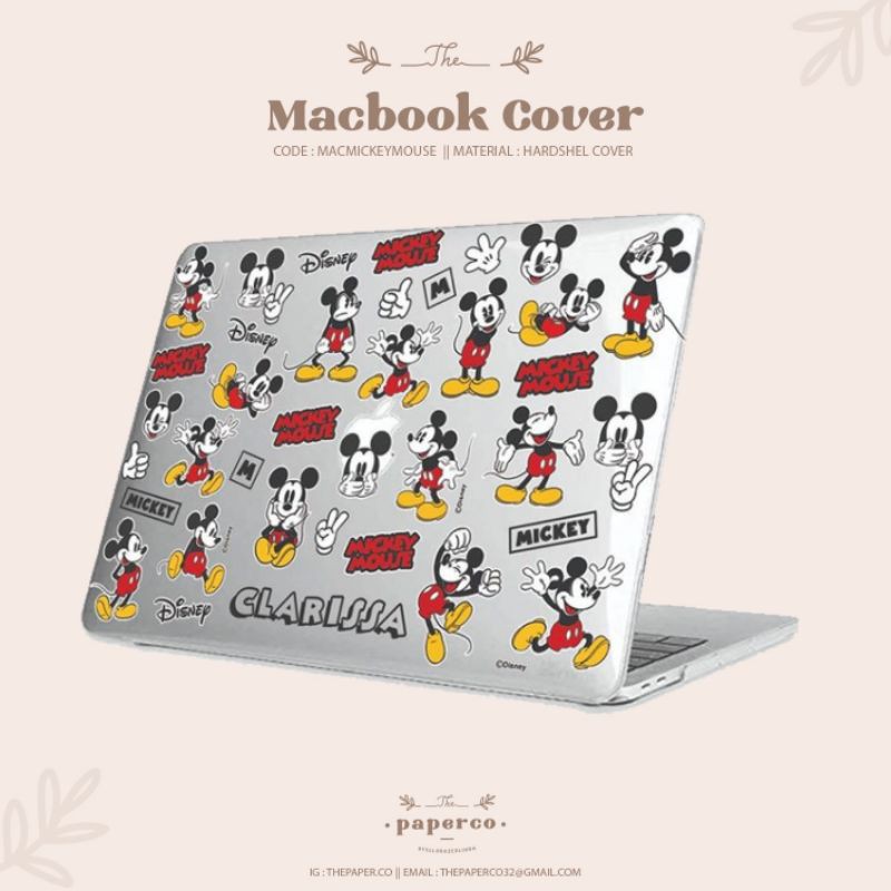 Case Macbook Mickey Casing Macbook Mickey Cover Macbook Mickey