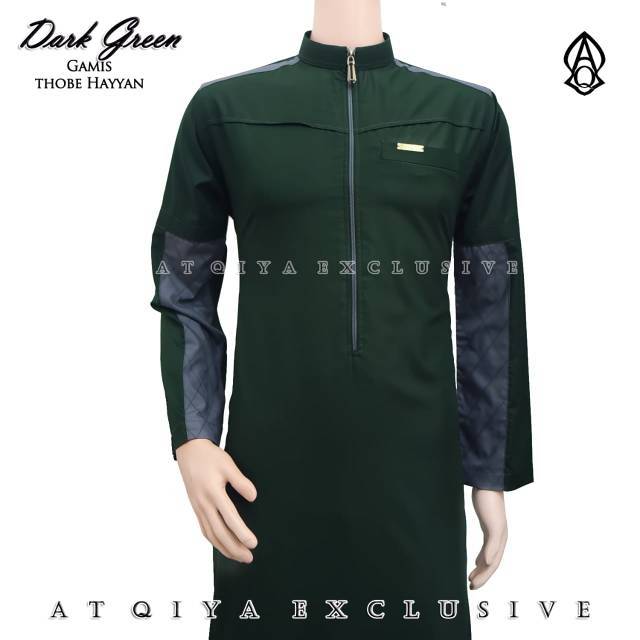 Gamis atqiya thobe hayyan / Jubah pria / jubah kekinian / Gamis slimfit