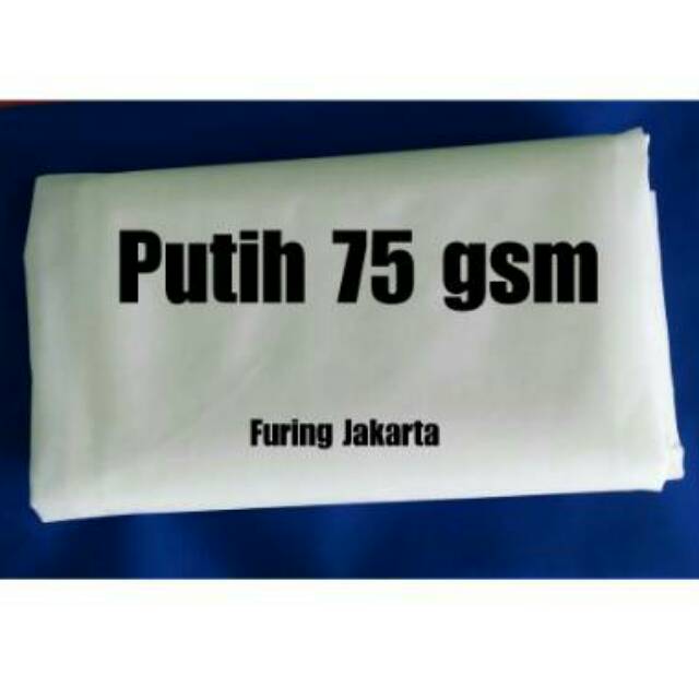 kain spunbond Putih 75 gsm, kain furing