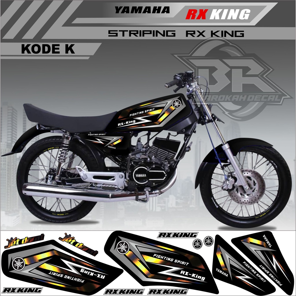 Sticker Rx King Variasi Stiker Lis Striping Rx King Kode K