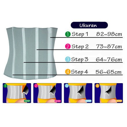 KORSET 4 Step Shaper - Kemasan Plastik Tanpa Box