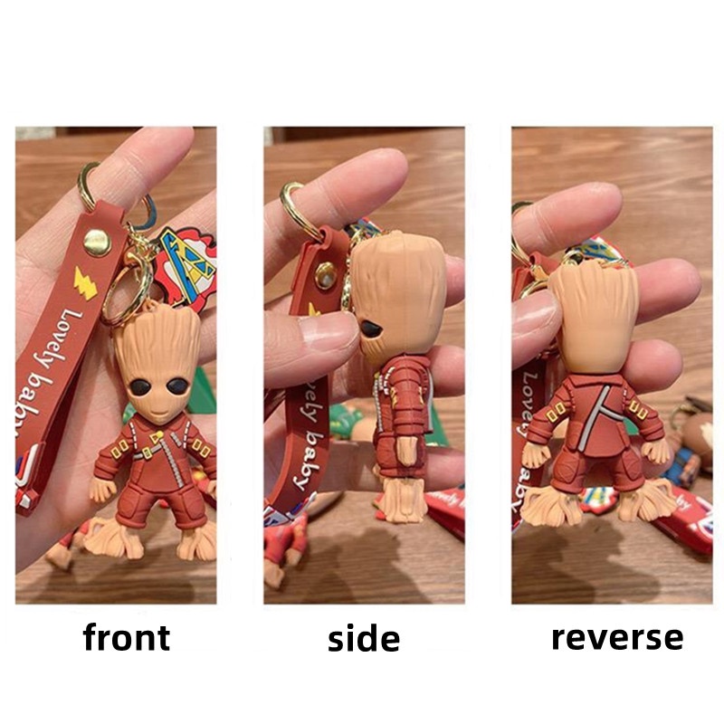 Marvel Gantungan Kunci Boneka Groot / Roket / Rakun / Darth / Vader / Stormtrooper Kartun