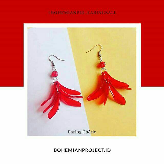 Anting mika transparant