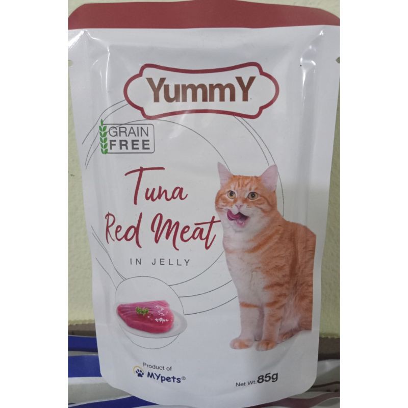 Yummy Tuna Red Meat 85gr Sachet Makanan Basah Kucing Murah