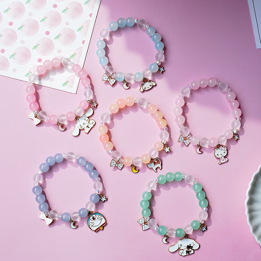 Gelang Kartun Pearl Boba Cinnamoroll model korea terbaru