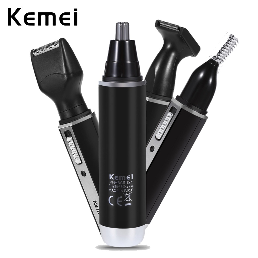 Trimmer KEMEI 6630 Shaver Alat Pencukur Kumis Jenggot Dan Bulu Hidung Sistem Cas