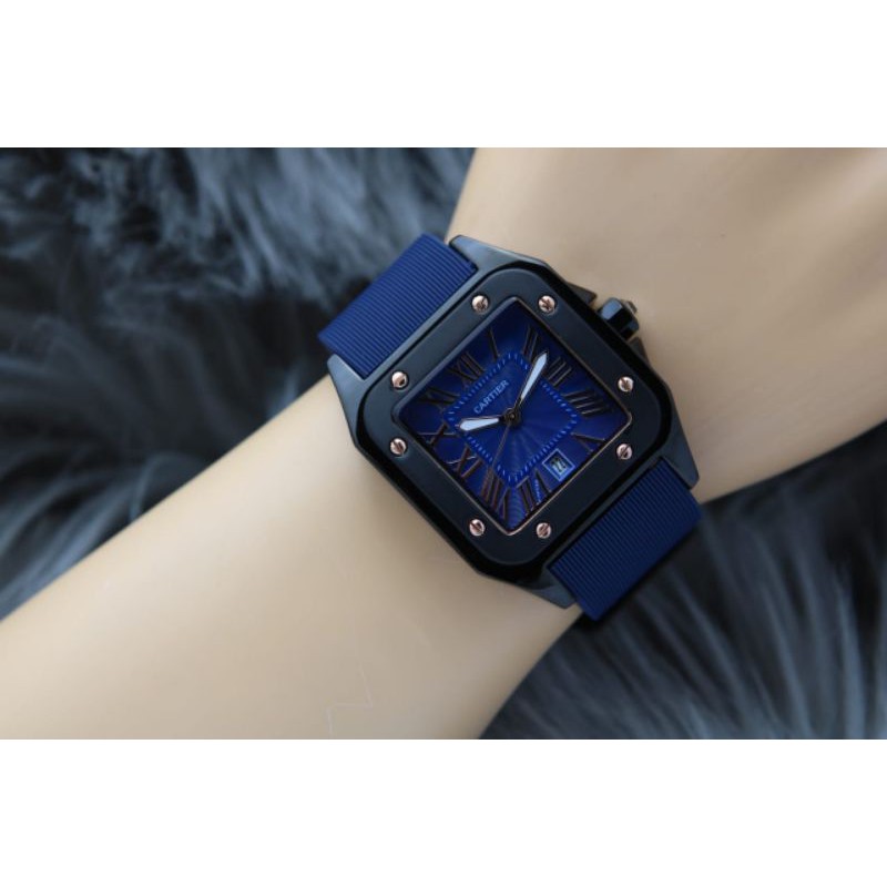 jam tangan new CARTI3R case full hitam. 3.7cm @190