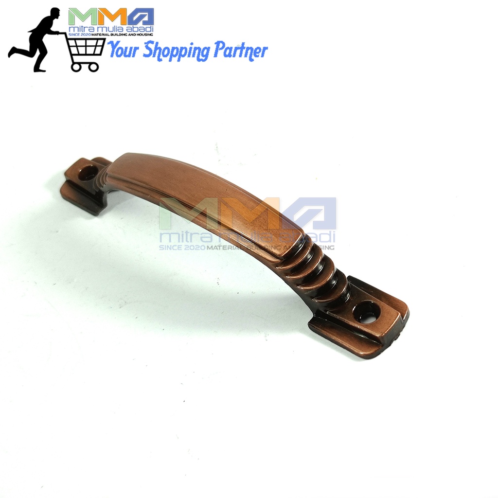 Tarikan Laci 4 Inci l Handle Lemari Classic Brown 4&quot;