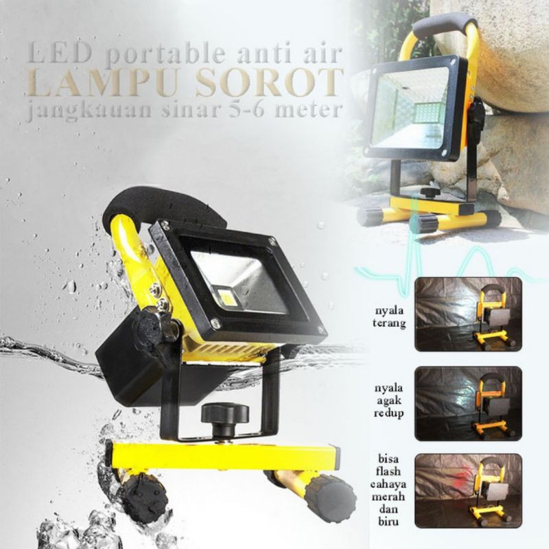 Lampu Sorot LED 30 Watt / Lampu Emergency LED / Lampu Panggung / Lampu Sorot Camping