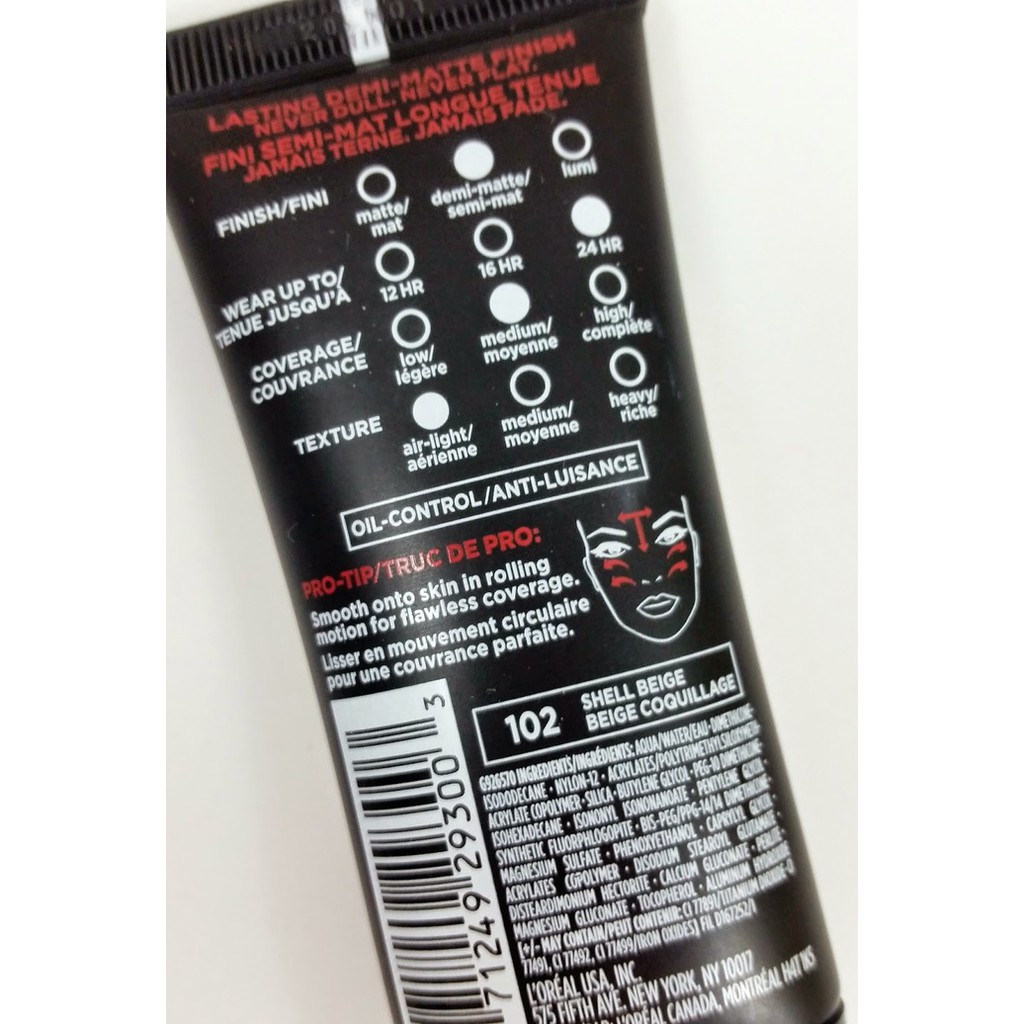 Loreal Paris Infallible Pro-Matte Foundation / L'Oreal Paris Foundatio