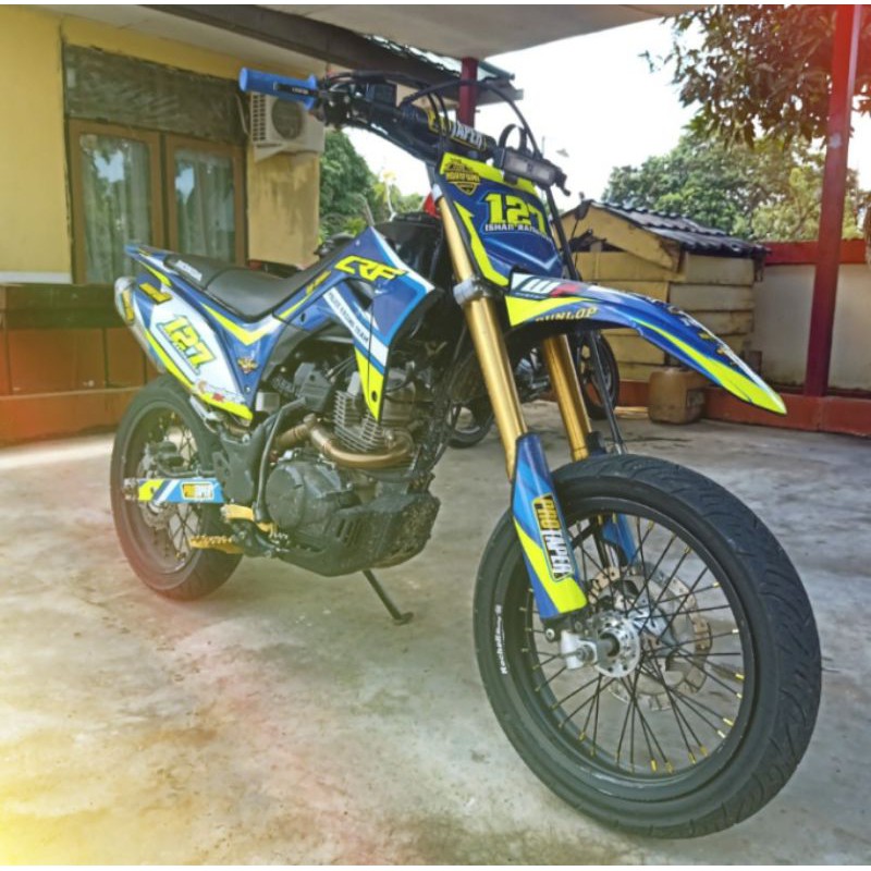 

Stiker decals CRF 150L /kombinasi stabilo/bisa request nama nomer