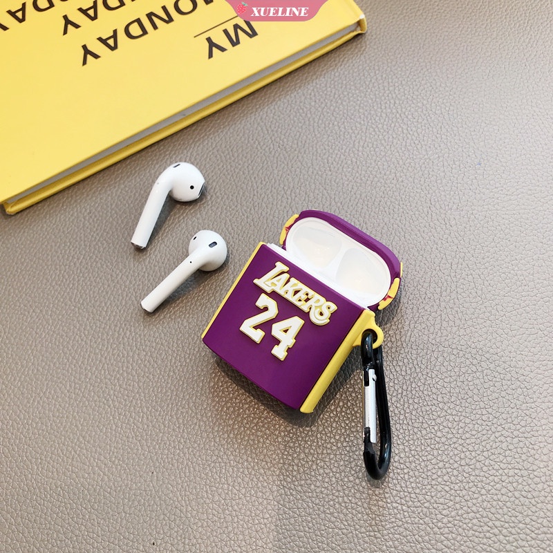 Kobe No... Kartun Lucu 24 Pcs Cover Pelindung Bahan Silikon Anti Jatuh Untuk AirPods 1 2 3 pro