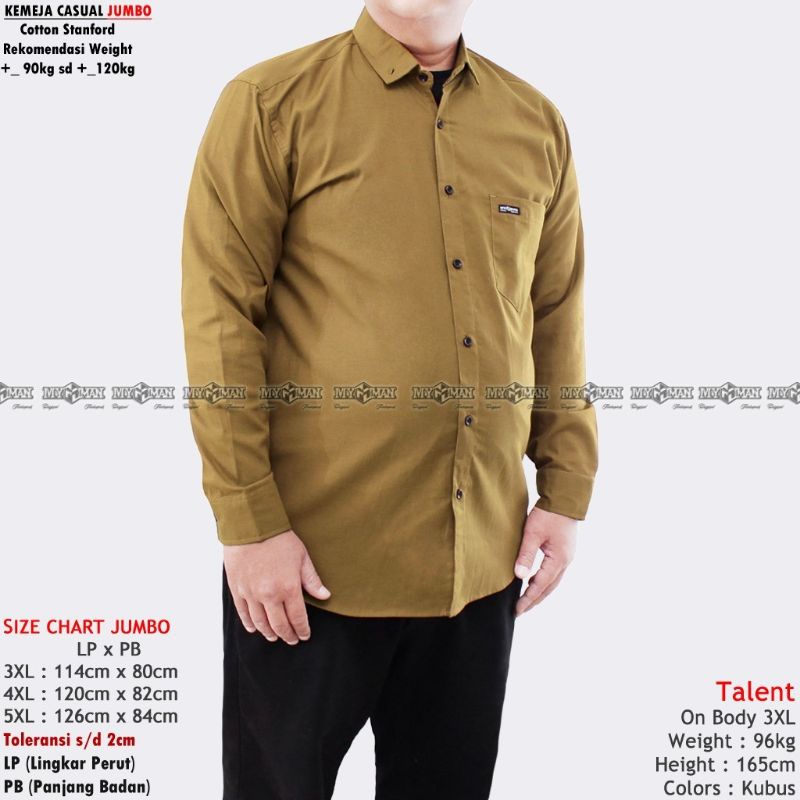 KEMEJA PRIA JUMBO BIG SIZE 3XL 4XL 5XL KEMEJA LENGAN PANJANG KEMEJA JUMBO KEMEJA BIG SIZE PRIA KEMEJ