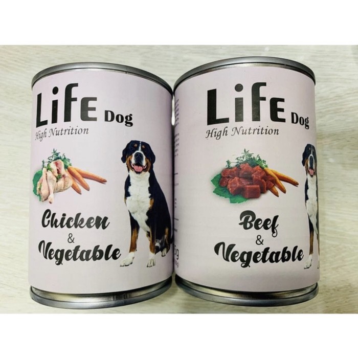 Life dog food can / kaleng