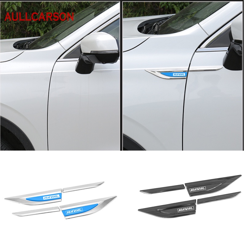 1 Set Stiker Emblem Haval H6 Jolion 2021 Bahan Stainless Steel Untuk Fender Pintu Mobil