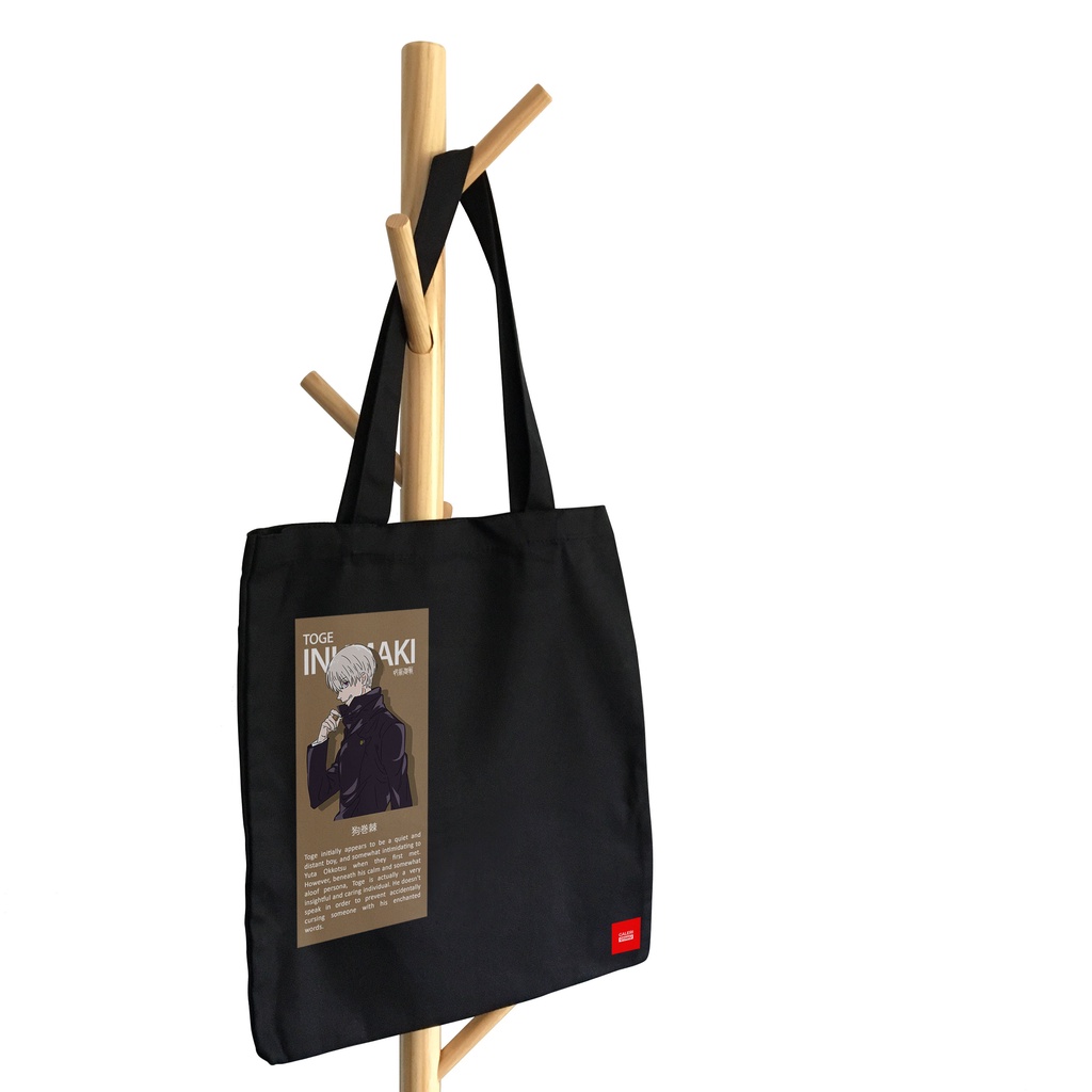 Galeri Otaku - Totebag Kanvas Jujutsu Kaisen - Toge Inumaki, Gojo Satoru, Sukuna