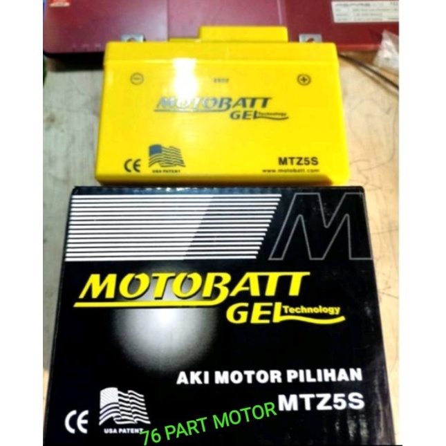 AKI KERING MOTOR MOTOBATT  TYPE MTZ5s for all Motor