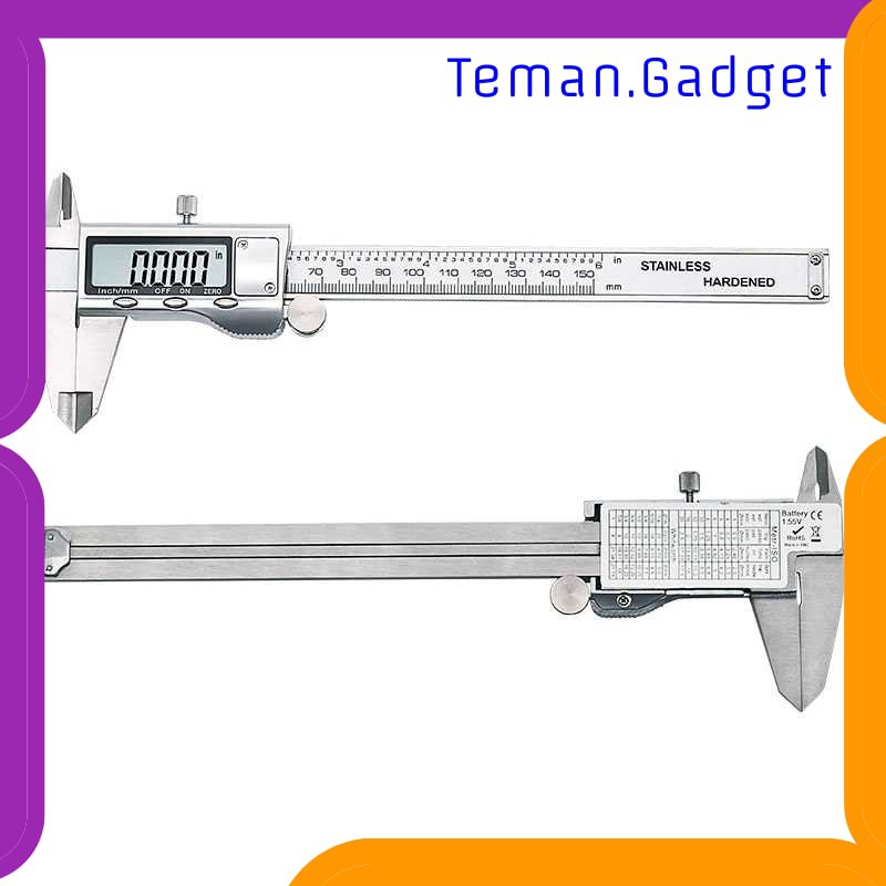 TG-DE032 Taffware Jangka Sorong Digital LCD Vernier Caliper Micrometer SH20