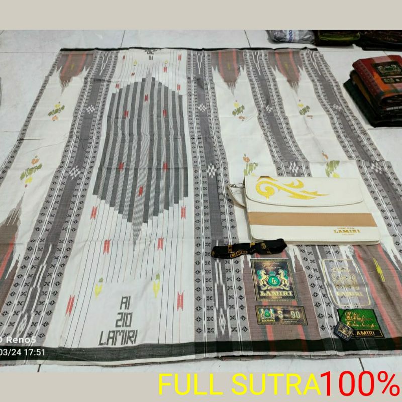 [BAYAR DITEMPAT] SARUNG LAMIRI 100% FULL SUTERA SGT/S90 TERLARIS