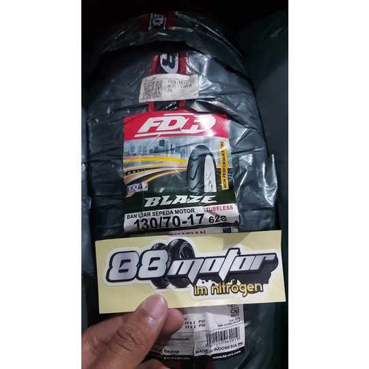 BAN FDR BLAZE 130/70-17 TUBELESS, OFFLINE LEBIH MURAH
