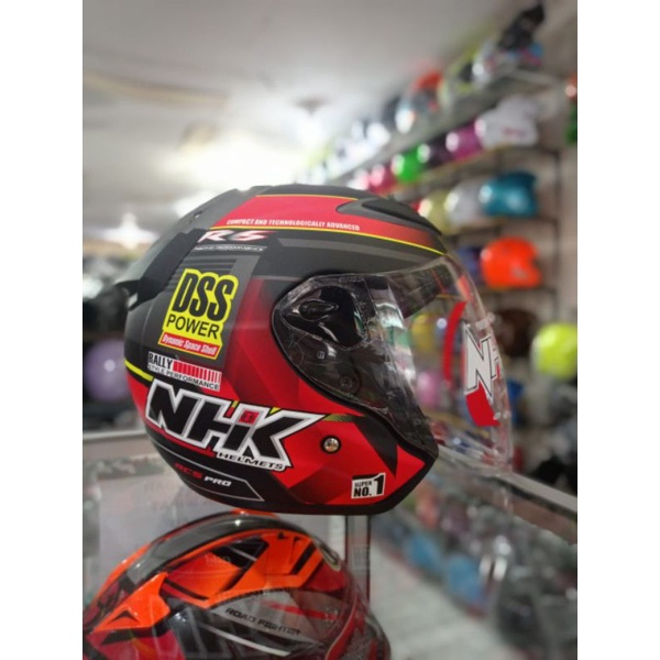 HELM NHK R6 RALLY BLAK DOF/RED ORIGINAL