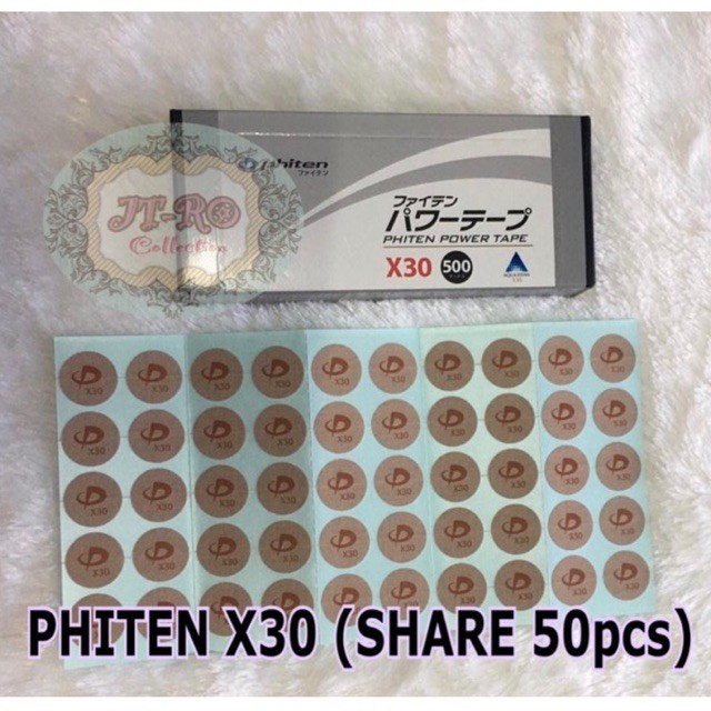 PHITEN TAPE X30 (Share per 50pcs) - Phiten power tape - koyo phiten (made in japan)