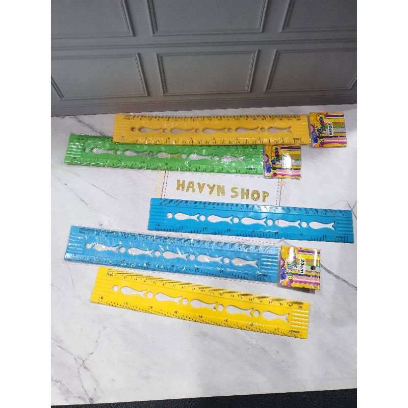 penggaris 30 Cm 20 cm LENTUR/garisan/flexible ruler/penggaris lentur tidak bisa patah-3