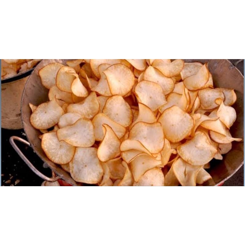 

Kripik Singkong Asin Gurih Kriuk / Kripik Singkong Pedas - 250gram