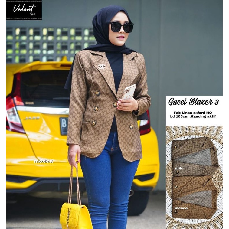 Atasan Wanita Blazer Gucci by Valent