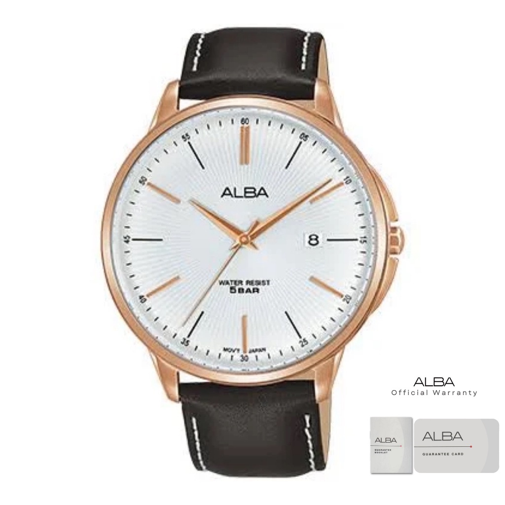 Jam Tangan Pria Alba PRESTIGE AS9G36X1 Leather Strap