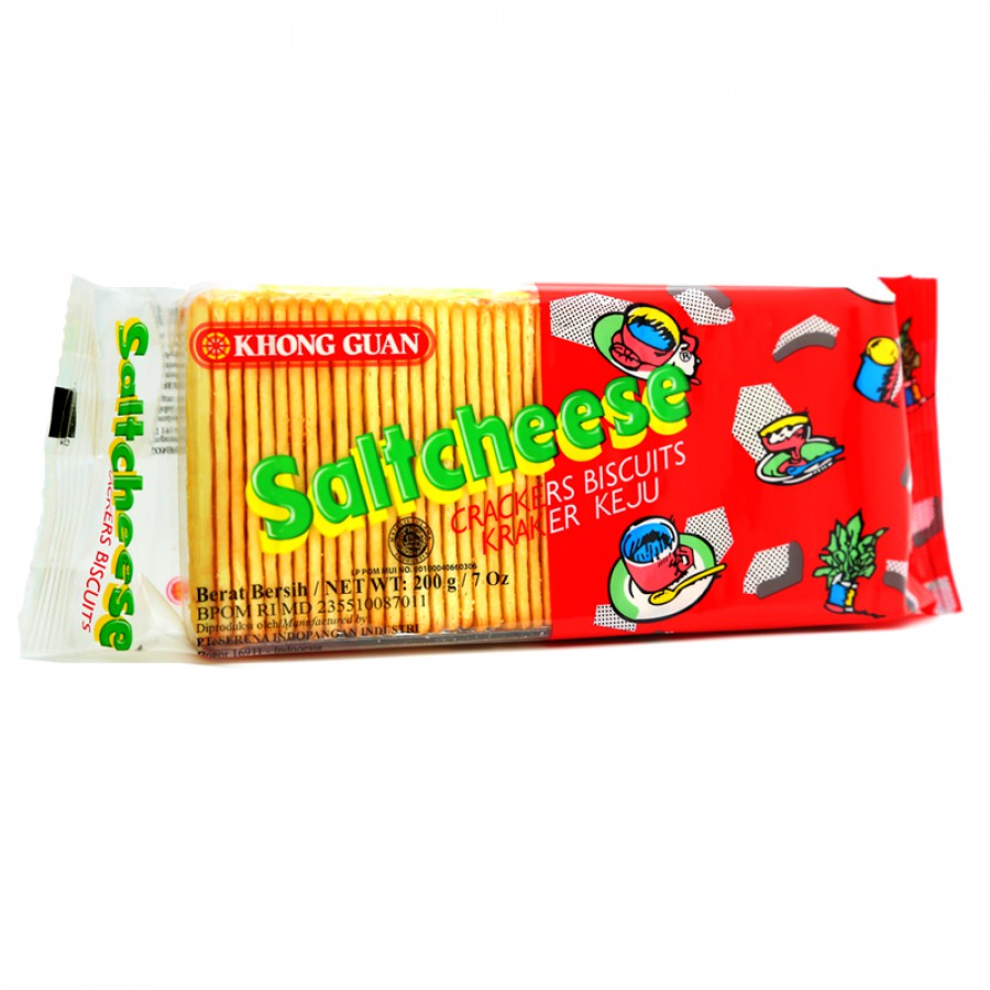 

Khong Guan Saltcheese Crackers Biscuits 200 Gram