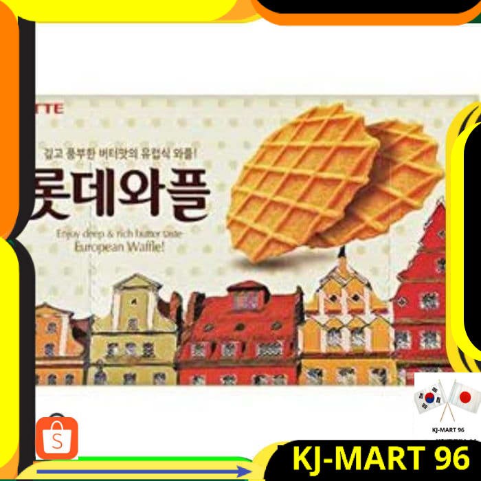 

KOREAN FOOD/SNACK IMPORT KOREA LOTTE WAFFLES RICH BUTTER BIG SIZE 160G