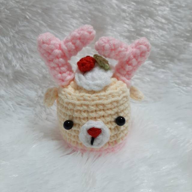 BONEKA RAJUT AMIGURUMI DEER CUPCAKE