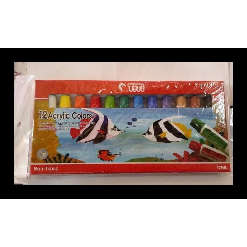 

DISKON CAT ACRYLIC TITI 12 WARNA PERALATAN MELUKIS TERMURAH PING LENGKAP