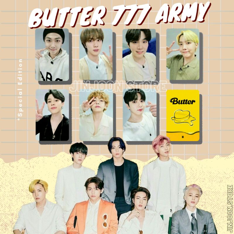 'BTS BUTTER 777 ARMY EVENT' UNOFFICIAL PHOTOCARD (Special Edition)