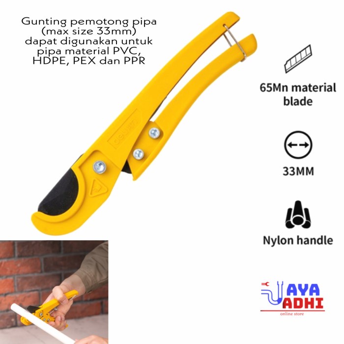 Gunting Pipa Air / Pipe Cutter PVC HDPE PPR PEX