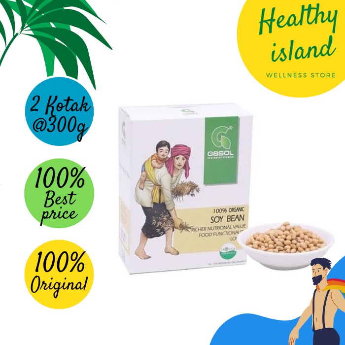 

Kacang Kedelai Butir Organik Gasol 600gr - (2x300g)