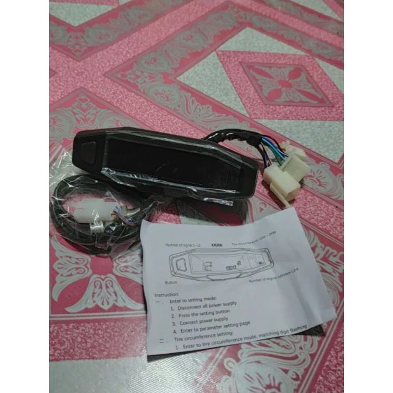 Speedometer Spidometer Digital Replika KTM Import Set Soket Sensor