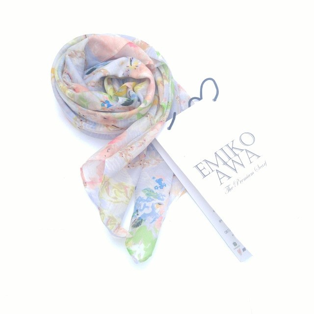 TERLARIS Kerudung Segiempat Motif Chainel / Hijab / Jilbab / Emikoawa / Organza