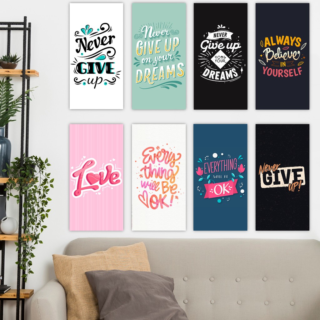 Hiasan dinding wall decor ruangan dekorasi quotes kata kata motivasi