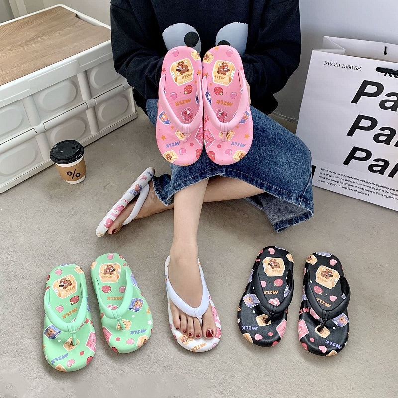 sandal wanita karet jelly import sendal murah wanita motif lucu