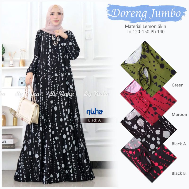 gamis doreng maxy lemonskin by nuha