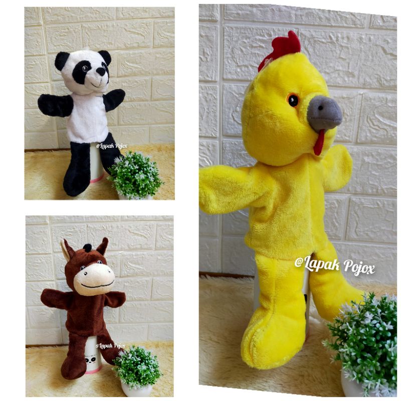 Boneka Tangan karakter Animal Soft yelvo by seulgi