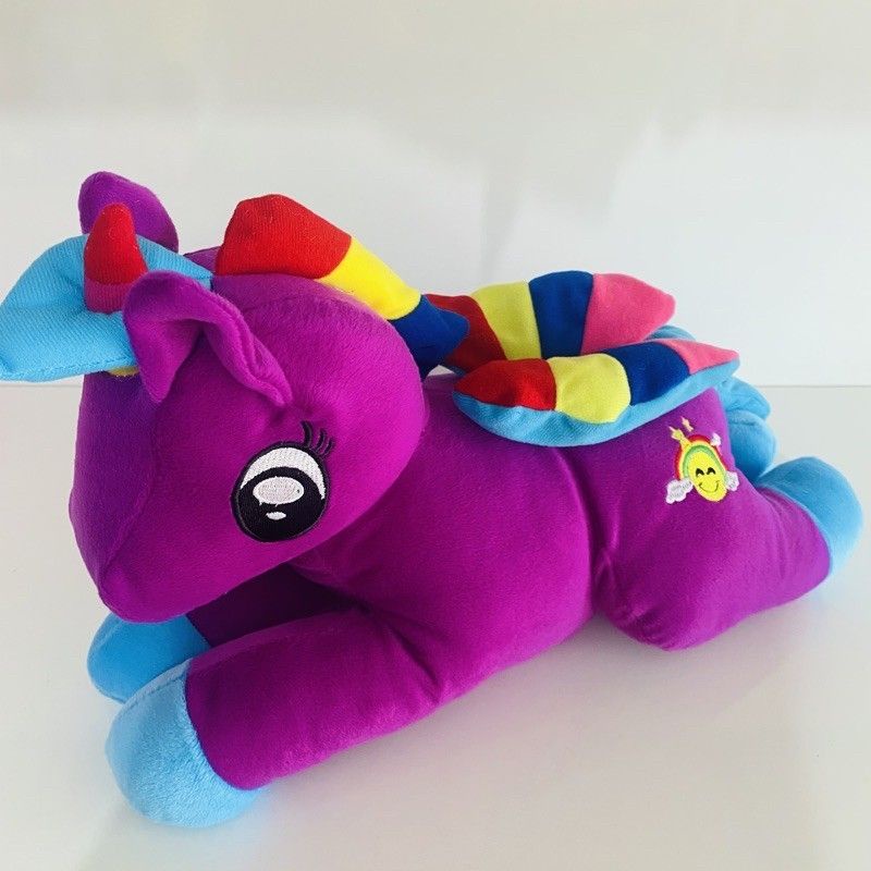 Boneka kuda poni Lying Unicorn pajang 35cm