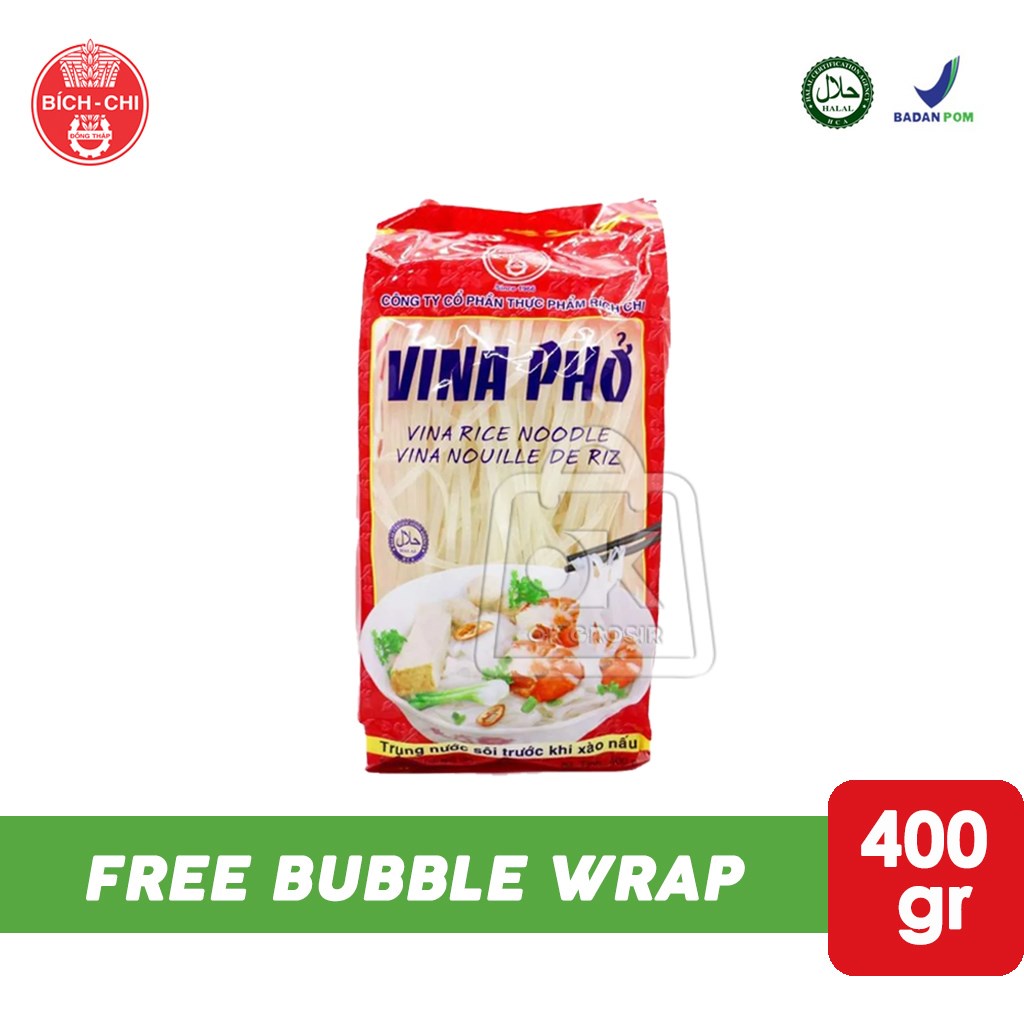 

Vina Pho Rice Noodle / Kwetiau / Mie Beras Vietnam (400 gr)